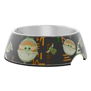 ❤️ 🆕 STAR WARS THE MANDALORIAN THE CHILD Aurebesh Non-Skid Stainless Steel bowl